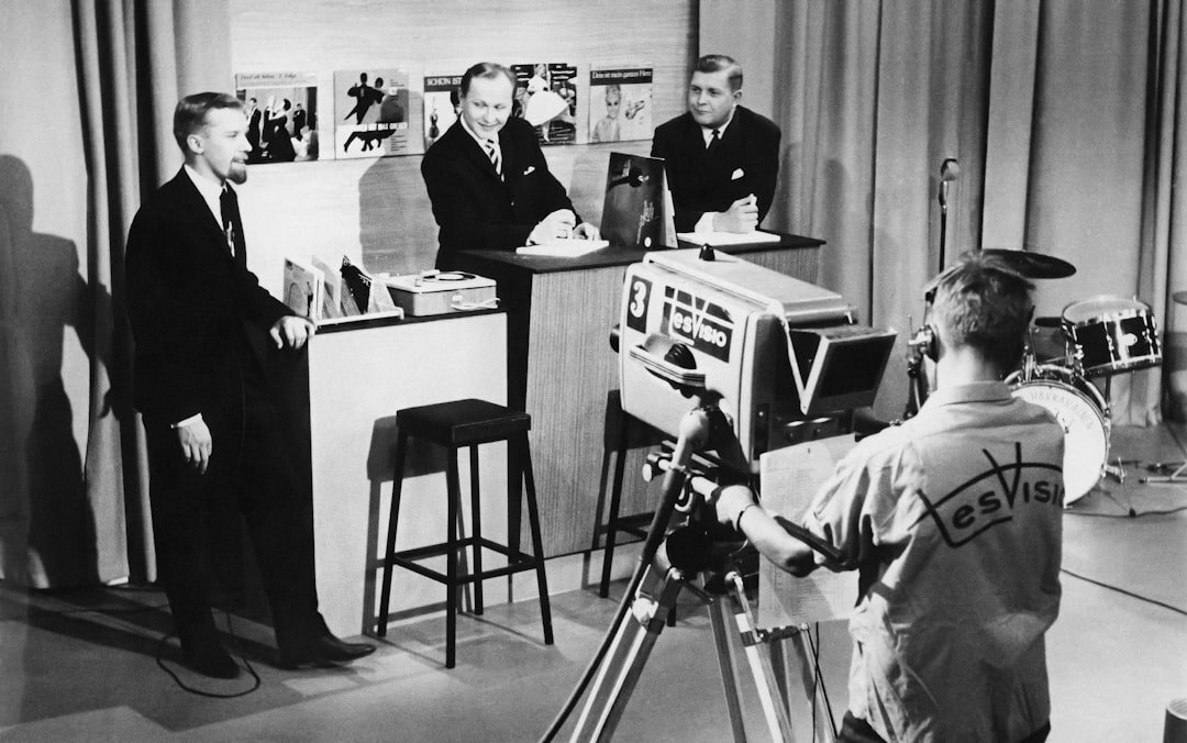 vintage television commercial set