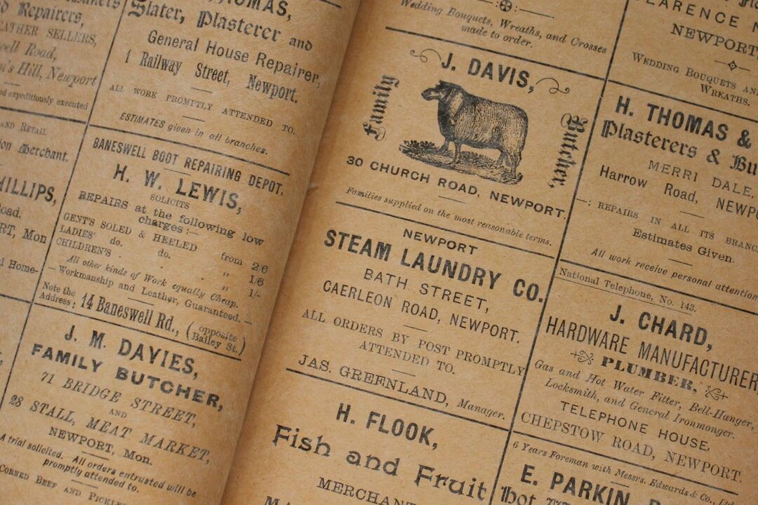 ancient advertisement